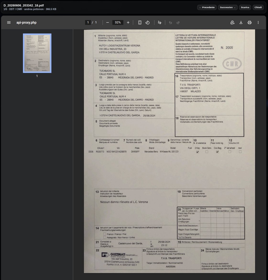 Dettaglio documento